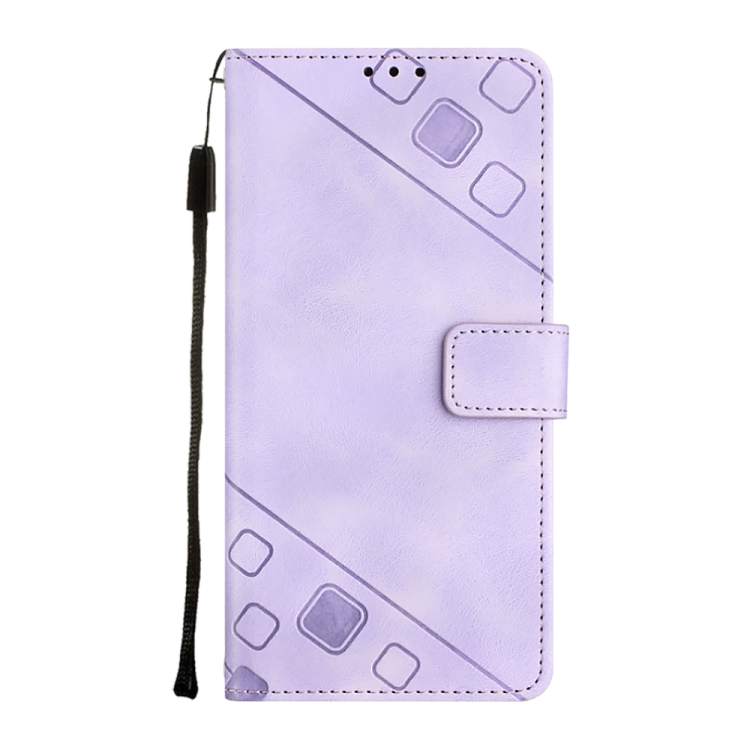 For Samsung Galaxy S20 FE / S20 2022 Skin-feel Embossed Leather Phone Case(Light Purple) For Samsung Galaxy S20 FE / S20 2022 Skin-feel Embossed Leather Phone Case(Light Purple)