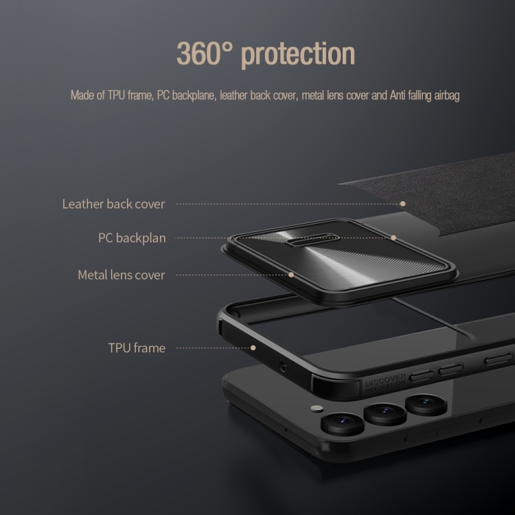 For Samsung Galaxy S23+ 5G NILLKIN PC + TPU Phone Case(Black) For Samsung Galaxy S23+ 5G NILLKIN PC + TPU Phone Case(Black)