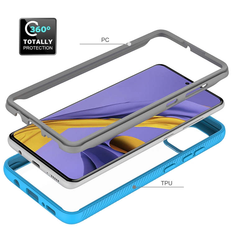 For Galaxy A31 Starry Sky Solid Color Series Shockproof PC + TPU Protective Case(Black) For Galaxy A31 Starry Sky Solid Color Series Shockproof PC + TPU Protective Case(Black)