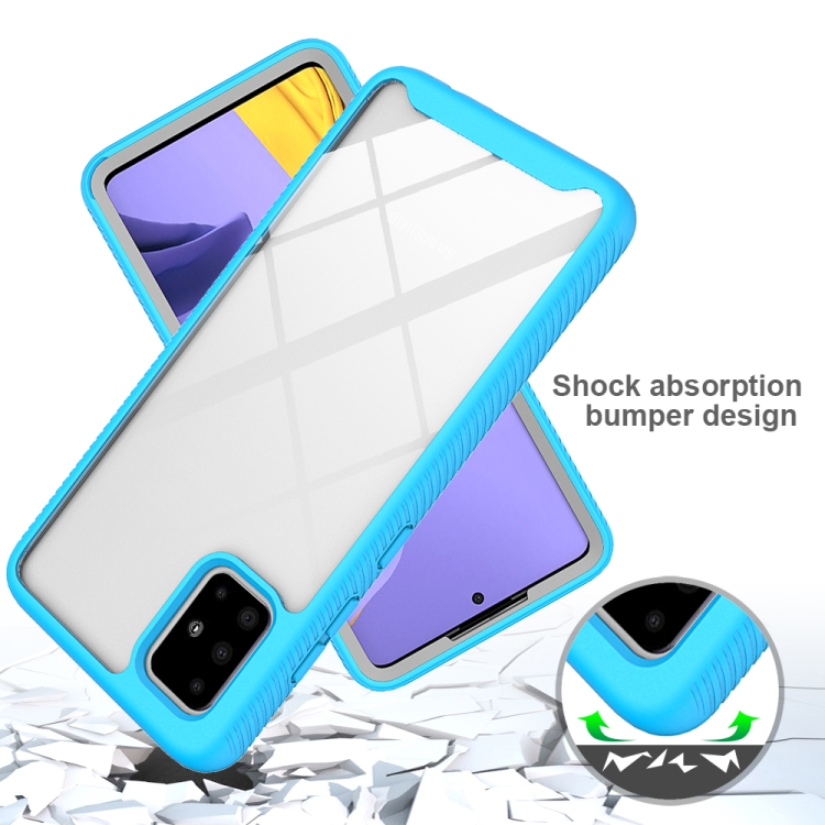 For Galaxy A31 Starry Sky Solid Color Series Shockproof PC + TPU Protective Case(Black) For Galaxy A31 Starry Sky Solid Color Series Shockproof PC + TPU Protective Case(Black)
