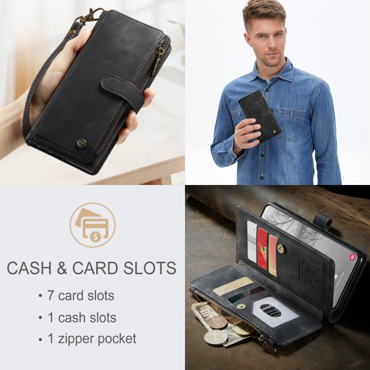 For Samsung Galaxy S23+ 5G CaseMe C30 Multifunctional Leather Phone Case(Black) For Samsung Galaxy S23+ 5G CaseMe C30 Multifunctional Leather Phone Case(Black)