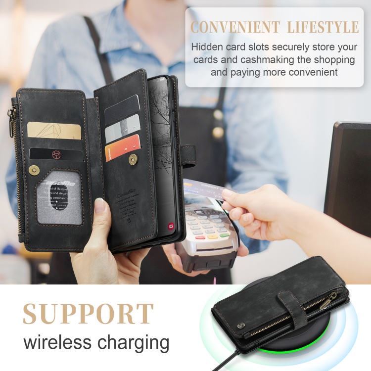For Samsung Galaxy S23+ 5G CaseMe C30 Multifunctional Leather Phone Case(Black) For Samsung Galaxy S23+ 5G CaseMe C30 Multifunctional Leather Phone Case(Black)