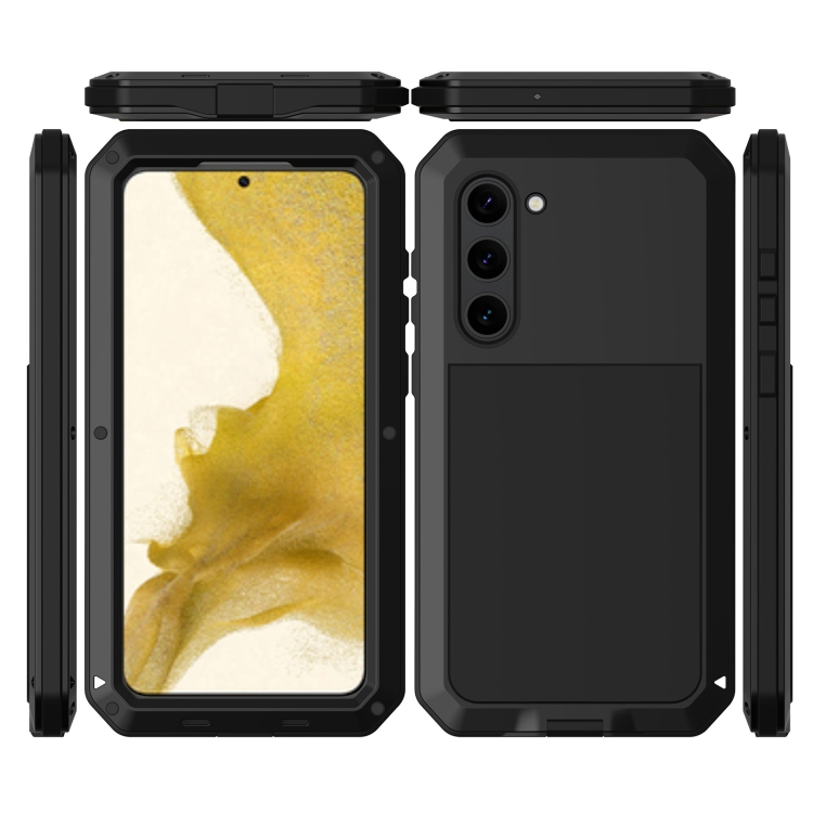 For Samsung Galaxy S23+ 5G RedPepper 360 Full Body Rugged Metal Life Waterproof Phone Case(Black) For Samsung Galaxy S23+ 5G RedPepper 360 Full Body Rugged Metal Life Waterproof Phone Case(Black)