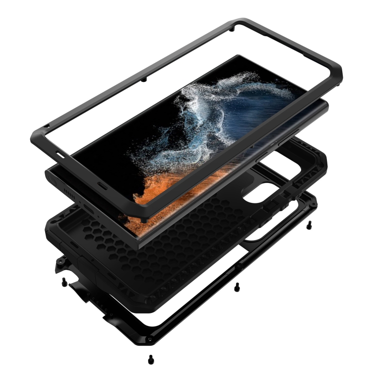 For Samsung Galaxy S23 Ultra 5G RedPepper 360 Full Body Rugged Metal Life Waterproof Phone Case(Black) For Samsung Galaxy S23 Ultra 5G RedPepper 360 Full Body Rugged Metal Life Waterproof Phone Case(Black)