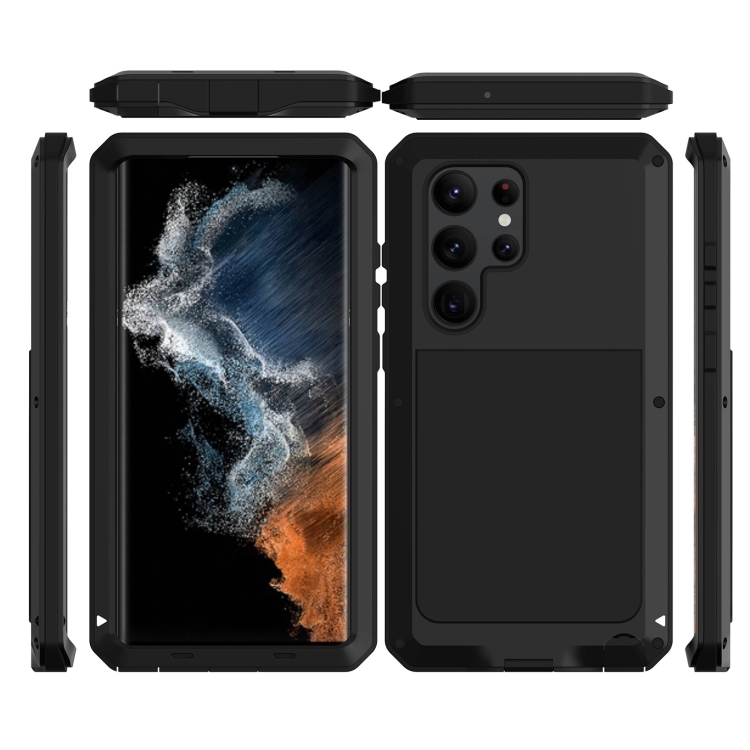 For Samsung Galaxy S23 Ultra 5G RedPepper 360 Full Body Rugged Metal Life Waterproof Phone Case(Black) For Samsung Galaxy S23 Ultra 5G RedPepper 360 Full Body Rugged Metal Life Waterproof Phone Case(Black)