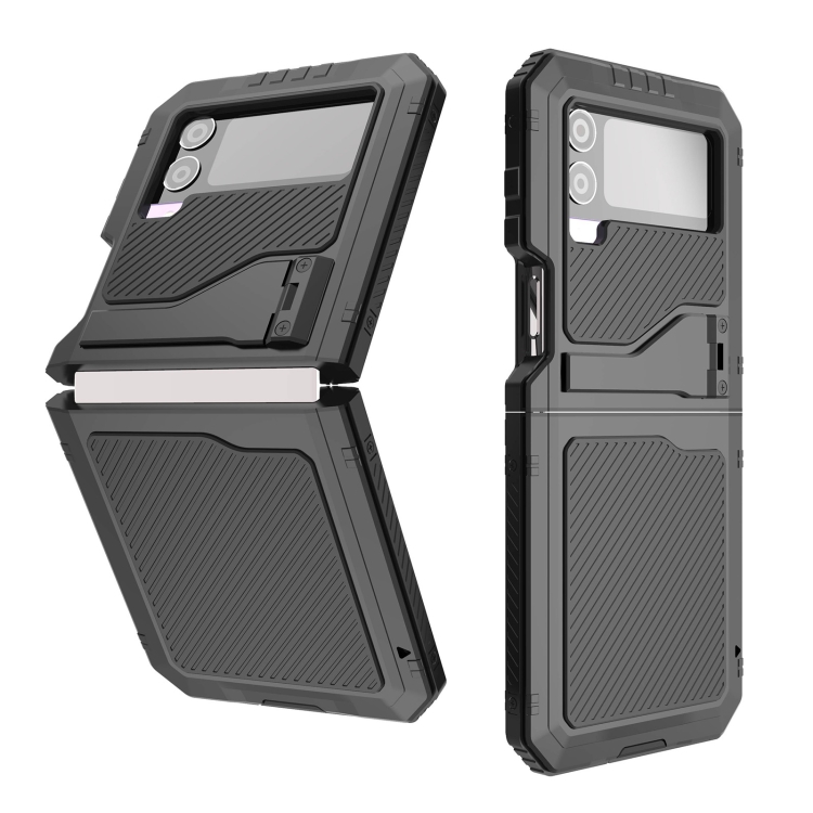 For Samsung Galaxy Z Flip4 RedPepper 360 Full Body Rugged Metal Life Waterproof Phone Case (Black) For Samsung Galaxy Z Flip4 RedPepper 360 Full Body Rugged Metal Life Waterproof Phone Case (Black)