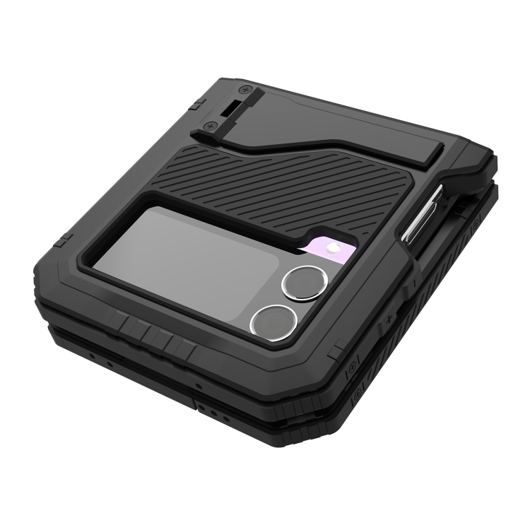 For Samsung Galaxy Z Flip4 RedPepper 360 Full Body Rugged Metal Life Waterproof Phone Case (Black) For Samsung Galaxy Z Flip4 RedPepper 360 Full Body Rugged Metal Life Waterproof Phone Case (Black)