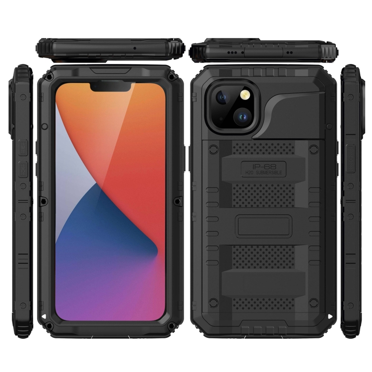 For iPhone 14 Plus RedPepper Wolf 360 Full Body Rugged Life Waterproof Phone Case(Black) For iPhone 14 Plus RedPepper Wolf 360 Full Body Rugged Life Waterproof Phone Case(Black)