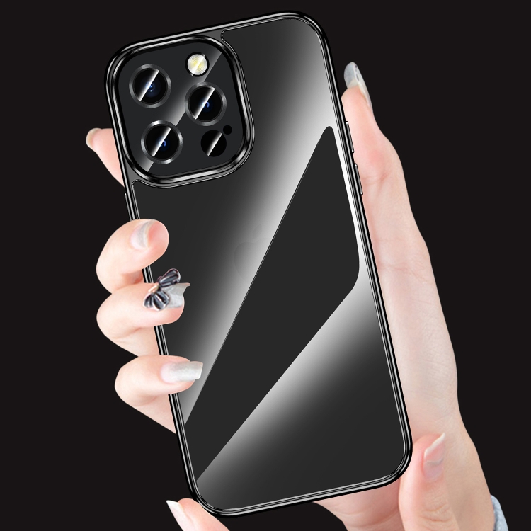 For iPhone 14 Plus Platinum Series Ultra-thin Transparent Phone Case(Silver) For iPhone 14 Plus Platinum Series Ultra-thin Transparent Phone Case(Silver)