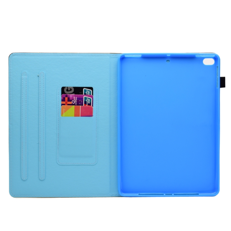 For iPad Air / Air 2 / iPad 9.7 / 2017 / 2018 Painted Horizontal Flat Leather Case with Sleep Function & Card Slot & Buckle Anti-skid Strip & Bracket & Wallet(Tree in Water)
