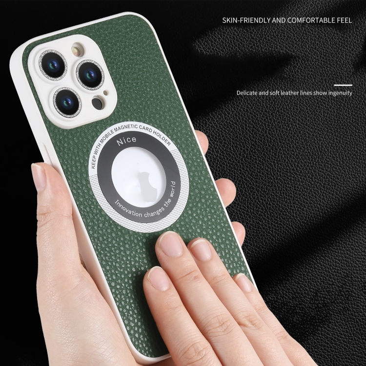 适用于 iPhone 14 Pro 闪粉镜头MagSafe磁吸手机壳（浅蓝色） - B2