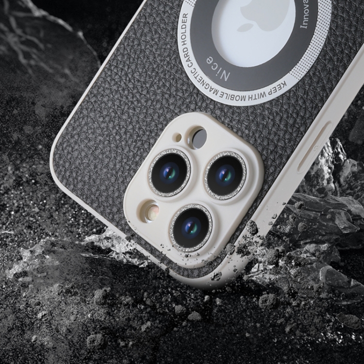 适用于 iPhone 14 Pro 闪粉镜头MagSafe磁吸手机壳（浅蓝色） - B5