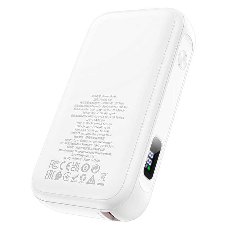 Power Bank Solare 15000mAh 4 Uscite Batteria ricarica al sole smartphone e  table