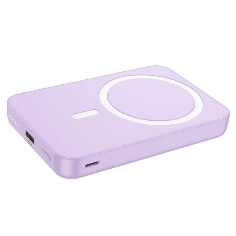 Piccolo ventilatore portatile 2 in 1 portatile 10000mAh Power Bank a  ricarica rapida (viola)