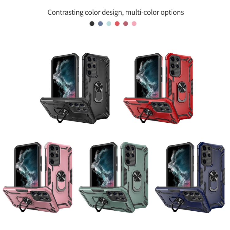 For Samsung Galaxy S22 Ultra 5G Warship Armor 2 in 1 Shockproof Phone Case(Royal Blue) For Samsung Galaxy S22 Ultra 5G Warship Armor 2 in 1 Shockproof Phone Case(Royal Blue)