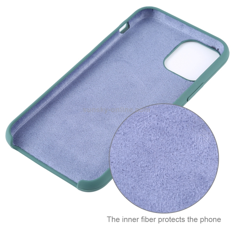 For iPhone 11 Pro Solid Color Solid Silicone  Shockproof Case (Ice Blue)