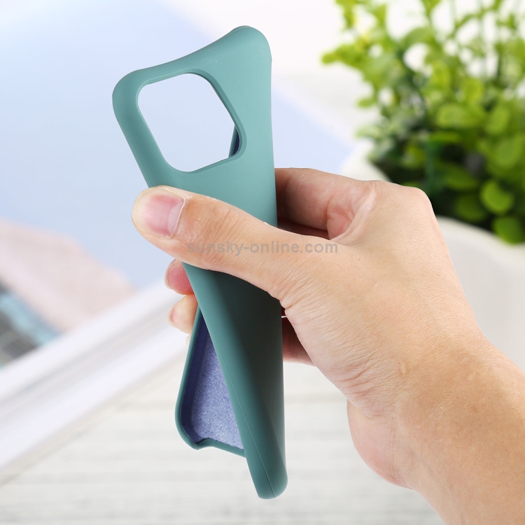 For iPhone 11 Pro Solid Color Solid Silicone  Shockproof Case (Ice Blue)