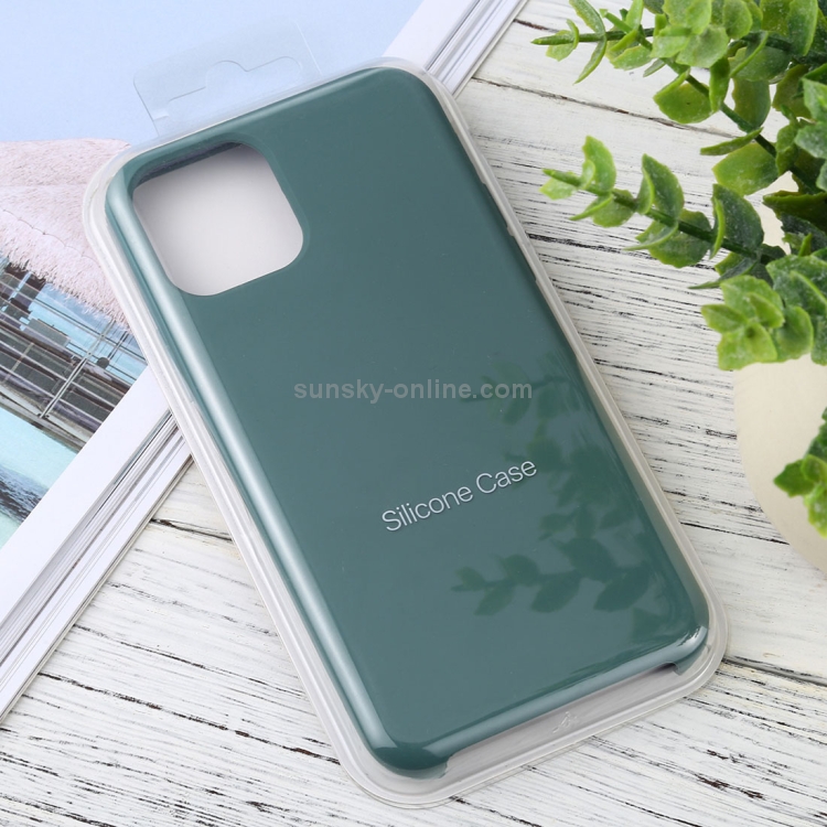 For iPhone 11 Pro Solid Color Solid Silicone  Shockproof Case (Ice Blue)