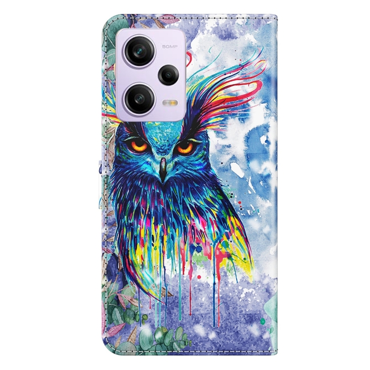 Para Xiaomi Redmi Note 12 Pro 5G Global 3D Patrón de pintura Funda