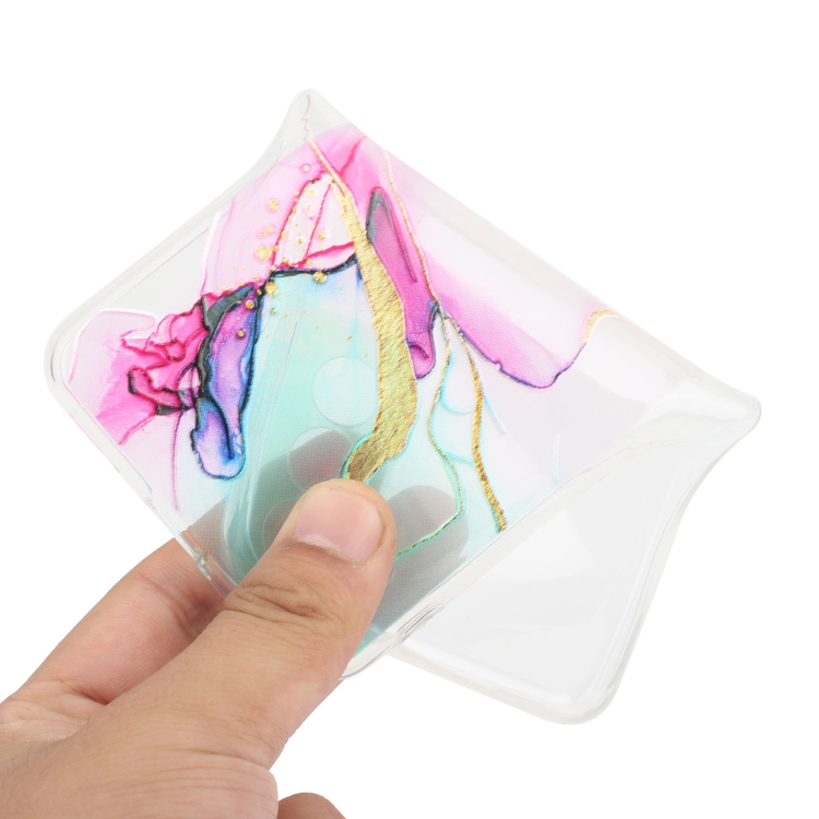 For Samsung Galaxy S23 FE 5G Hollow Marble Pattern TPU Precise Hole Phone Case(Green)
