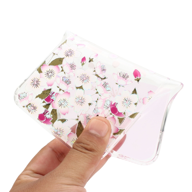 For Samsung Galaxy S23+ 5G Bronzing Butterfly Flower TPU Phone Case(Peach Blossoms) For Samsung Galaxy S23+ 5G Bronzing Butterfly Flower TPU Phone Case(Peach Blossoms)