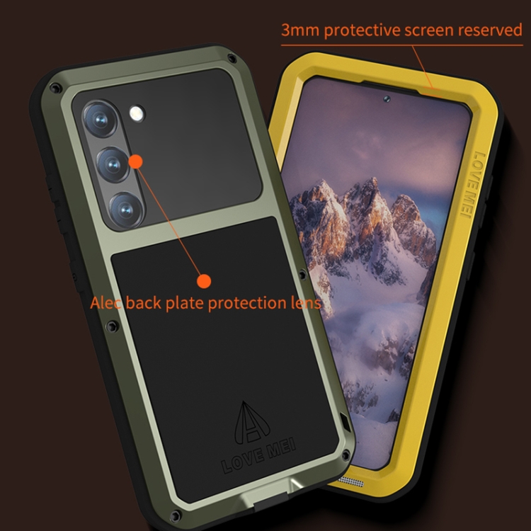 For Samsung Galaxy S23 5G LOVE MEI Metal Shockproof Life Waterproof Dustproof Phone Case(Black) For Samsung Galaxy S23 5G LOVE MEI Metal Shockproof Life Waterproof Dustproof Phone Case(Black)
