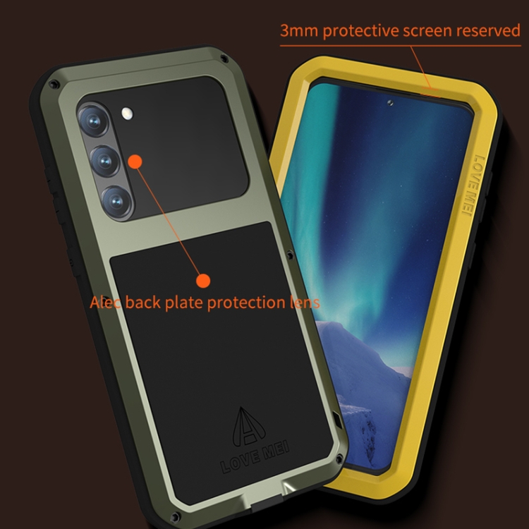 For Samsung Galaxy S23+ 5G LOVE MEI Metal Shockproof Life Waterproof Dustproof Phone Case(Black) For Samsung Galaxy S23+ 5G LOVE MEI Metal Shockproof Life Waterproof Dustproof Phone Case(Black)