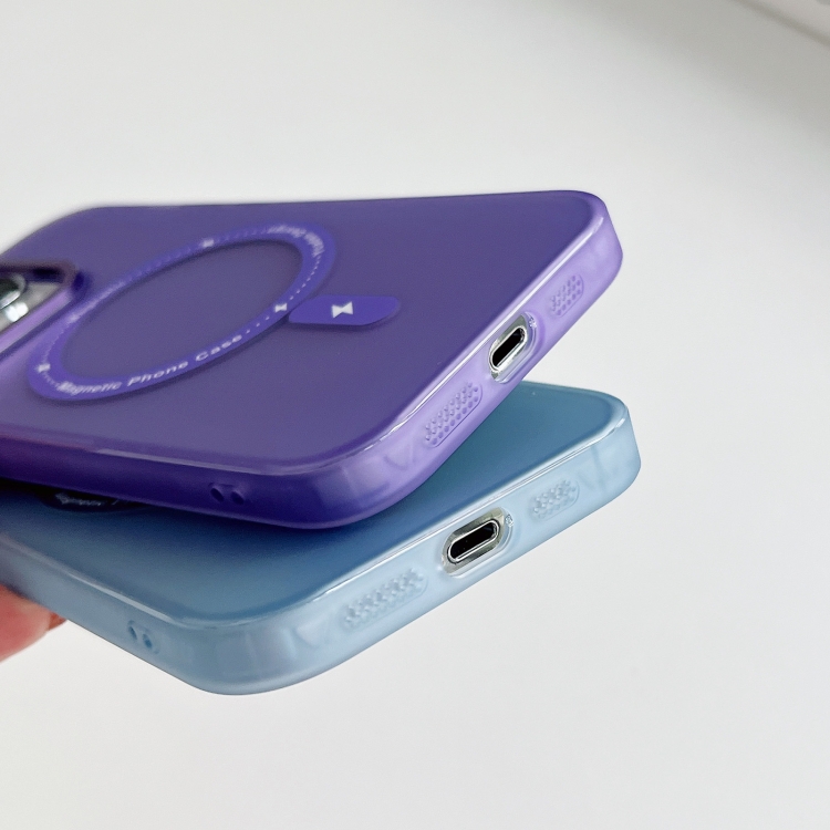 For iPhone 14 Plus Colorful Series TPU+PC Magsafe Magnetic Phone Case(Purple) For iPhone 14 Plus Colorful Series TPU+PC Magsafe Magnetic Phone Case(Purple)