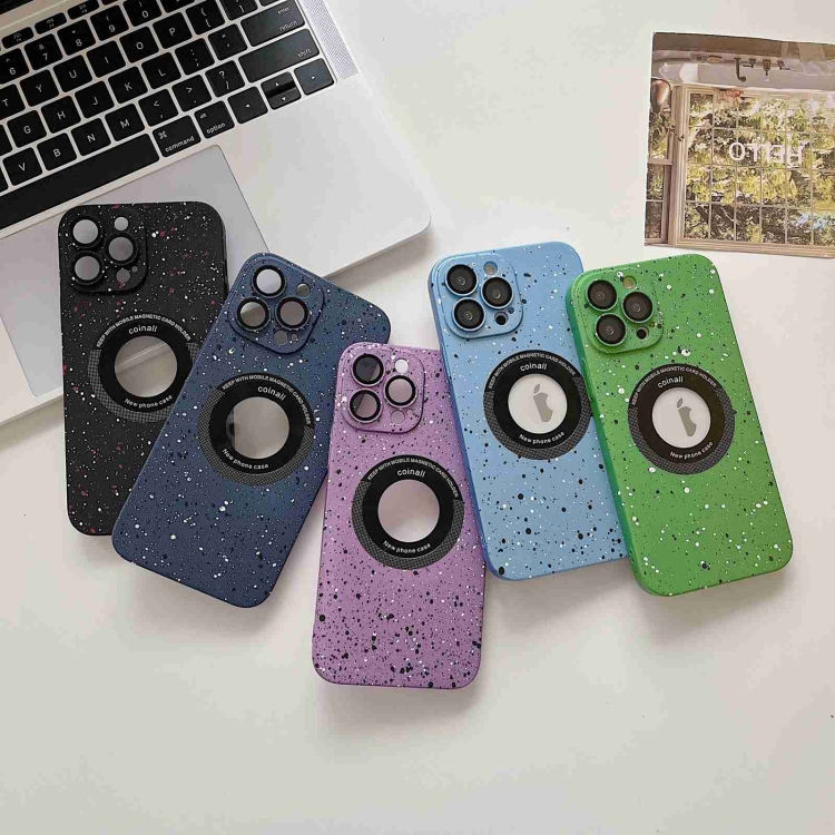 For iPhone 12 Splash Ink MagSafe Magnetic Phone Case(Sky Blue) For iPhone 12 Splash Ink MagSafe Magnetic Phone Case(Sky Blue)