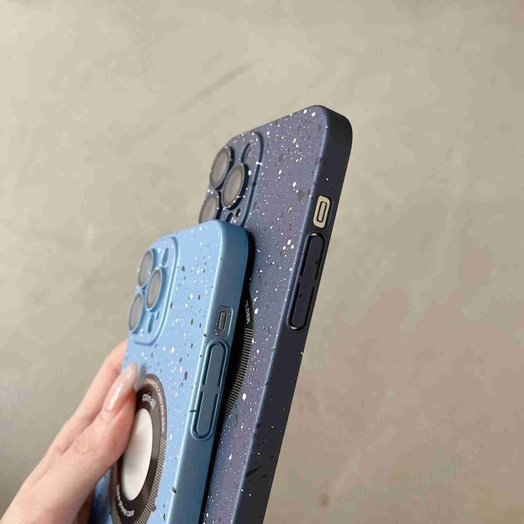 For iPhone 12 Splash Ink MagSafe Magnetic Phone Case(Sky Blue) For iPhone 12 Splash Ink MagSafe Magnetic Phone Case(Sky Blue)
