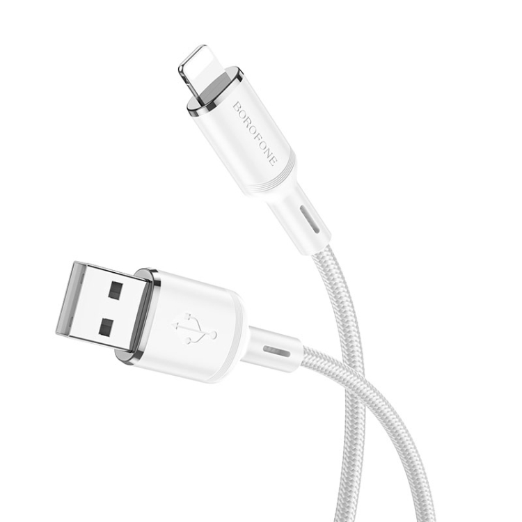 Borofone BX90 USB to 8 Pin Cyber 2.4A Charging Data Cable, Length:1m(Black) Borofone BX90 USB to 8 Pin Cyber 2.4A Charging Data Cable, Length:1m(Black)