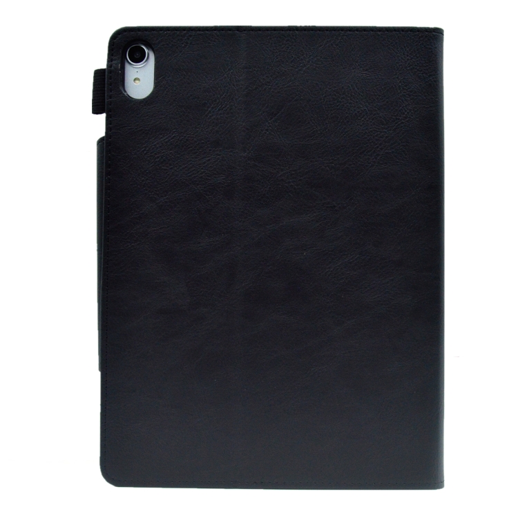 For iPad 10th Gen 10.9 2022 Suede Cross Texture Magnetic Clasp Leather Tablet Case(Black) For iPad 10th Gen 10.9 2022 Suede Cross Texture Magnetic Clasp Leather Tablet Case(Black)