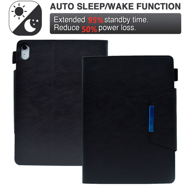 For iPad 10th Gen 10.9 2022 Suede Cross Texture Magnetic Clasp Leather Tablet Case(Black) For iPad 10th Gen 10.9 2022 Suede Cross Texture Magnetic Clasp Leather Tablet Case(Black)