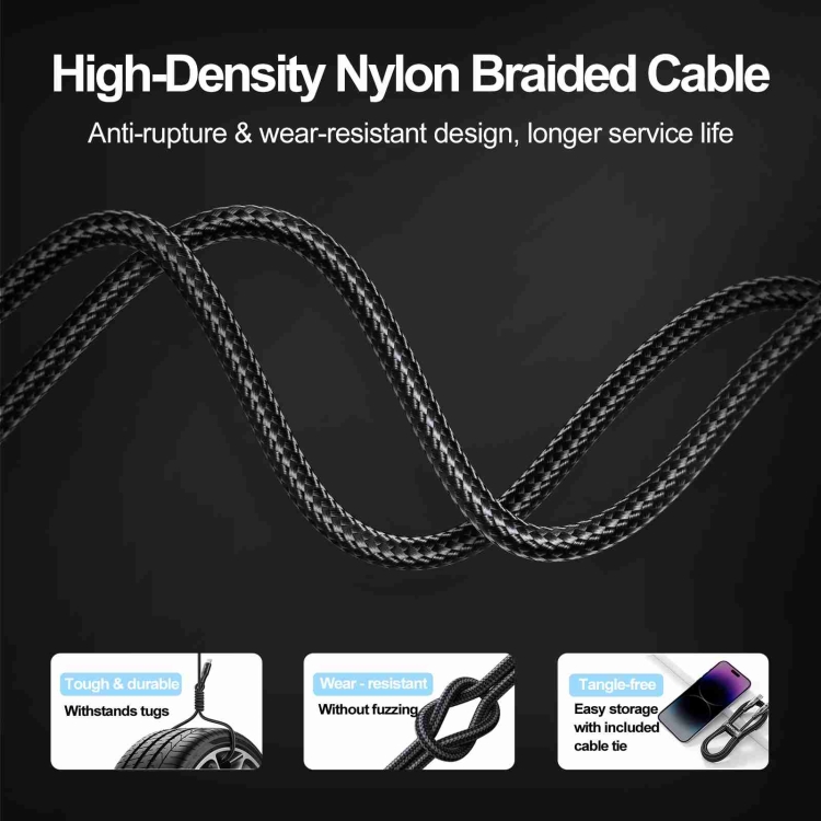 JOYROOM S-CC100A10 Extraordinary Series 100W USB-C / Type-C to USB-C / Type-C Fast Charging Data Cable, Cable Length:1.2m(White) - B7