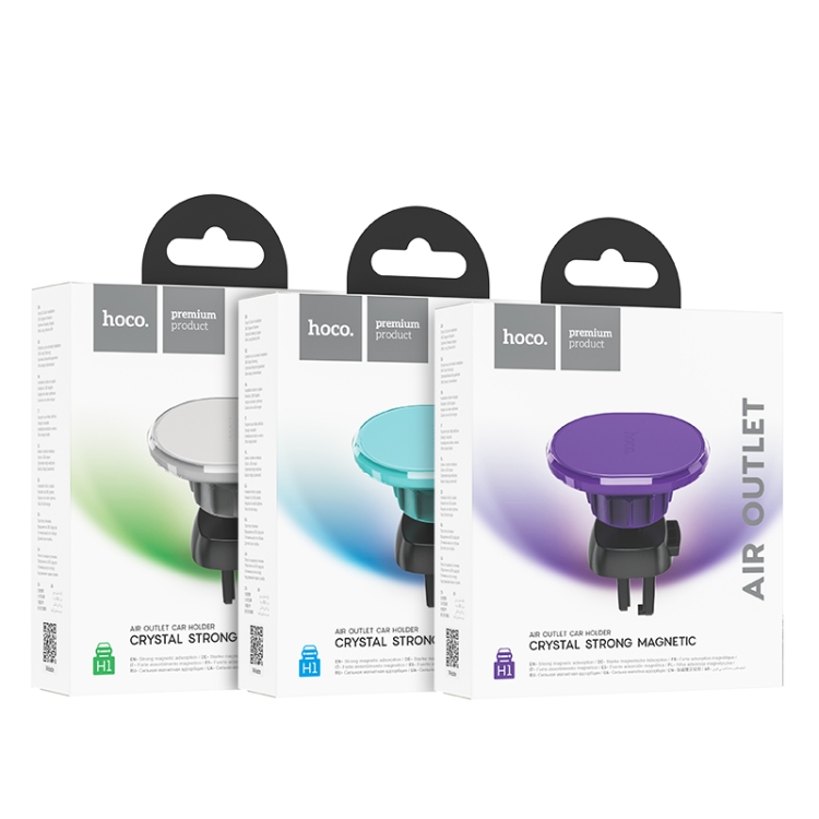 hoco H1 Car Air Outlet Magnetic Phone Holder(Purple) hoco H1 Car Air Outlet Magnetic Phone Holder(Purple)