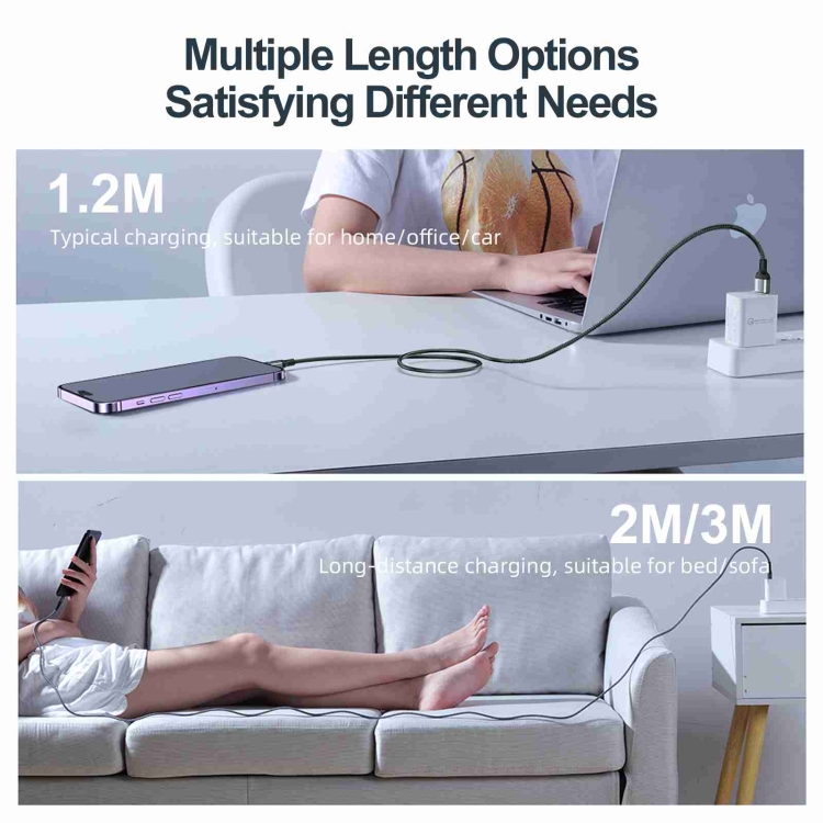 JOYROOM S-CL020A10 Extraordinary Series 20W USB-C / Type-C to 8 Pin Fast Charging Data Cable, Cable Length:3m(White)