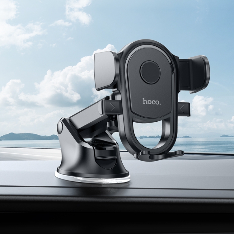hoco H5 One-button Center Console Car Holder(Black) hoco H5 One-button Center Console Car Holder(Black)