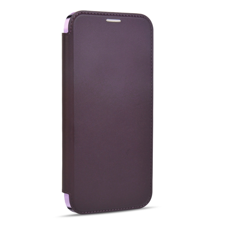 For Samsung Galaxy S23 Ultra 5G MagSafe Magnetic RFID Anti-theft Leather Phone Case(Dark Purple)