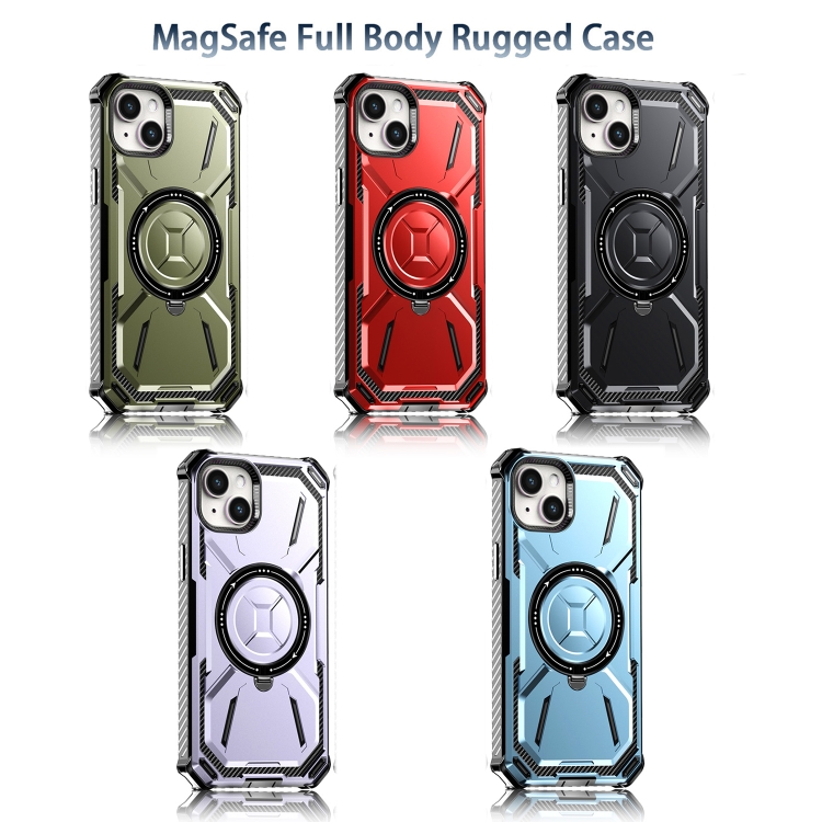 For iPhone 14 Plus Armor Series Holder Phone Case(Light Purple) For iPhone 14 Plus Armor Series Holder Phone Case(Light Purple)