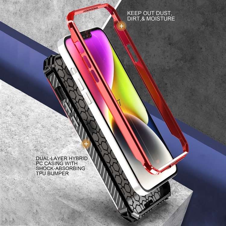 For iPhone 14 Plus Armor Series Holder Phone Case(Light Purple) For iPhone 14 Plus Armor Series Holder Phone Case(Light Purple)