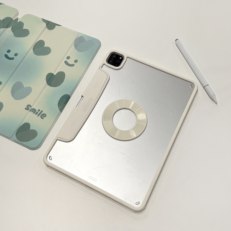 Pen Slot Magnetic Painted Detachable Tablet Leather Case For iPad 10.2 2021 / 2020 / 2019(Heart) Pen Slot Magnetic Painted Detachable Tablet Leather Case For iPad 10.2 2021 / 2020 / 2019(Heart)