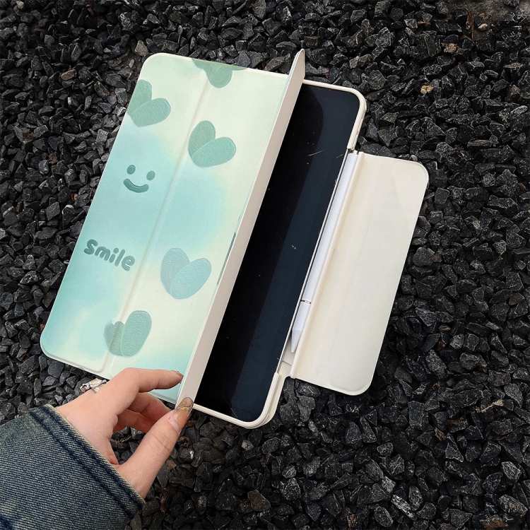 Pen Slot Magnetic Painted Detachable Tablet Leather Case For iPad 10.2 2021 / 2020 / 2019(Heart) Pen Slot Magnetic Painted Detachable Tablet Leather Case For iPad 10.2 2021 / 2020 / 2019(Heart)