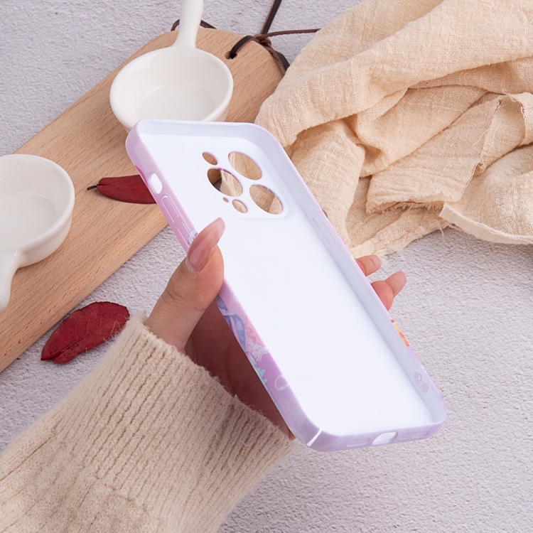 For iPhone 12 Stereo Vision Pattern PC Phone Case(Pink Blossom) For iPhone 12 Stereo Vision Pattern PC Phone Case(Pink Blossom)