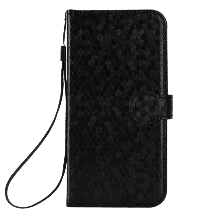 For Samsung Galaxy S23+ 5G Honeycomb Dot Texture Leather Phone Case(Black)