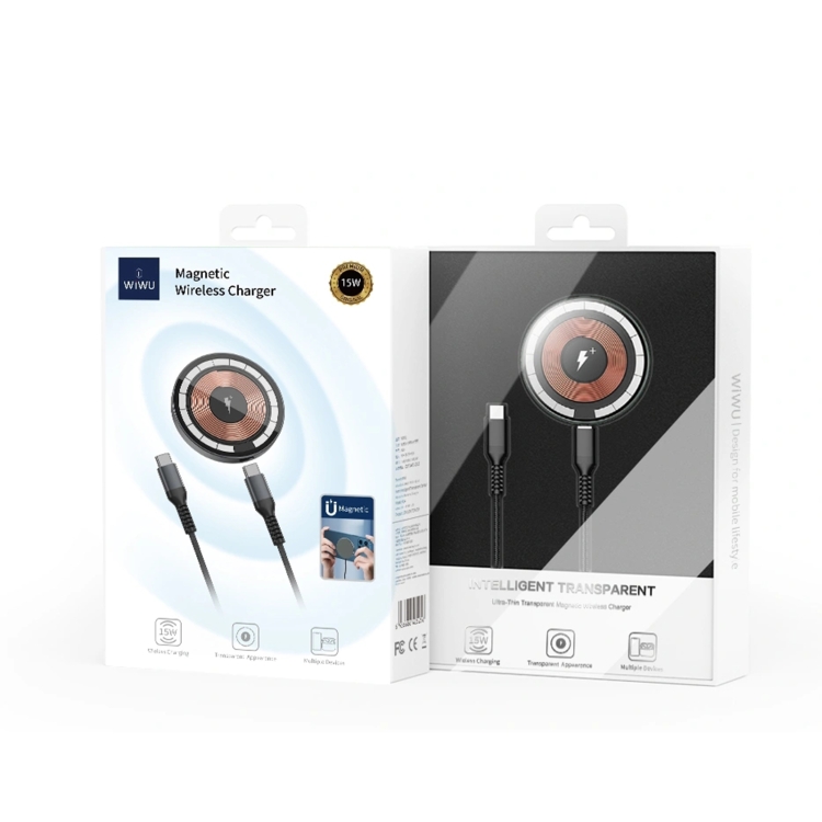 WIWU M17 15W Transparent Magnetic Wireless Charger WIWU M17 15W Transparent Magnetic Wireless Charger