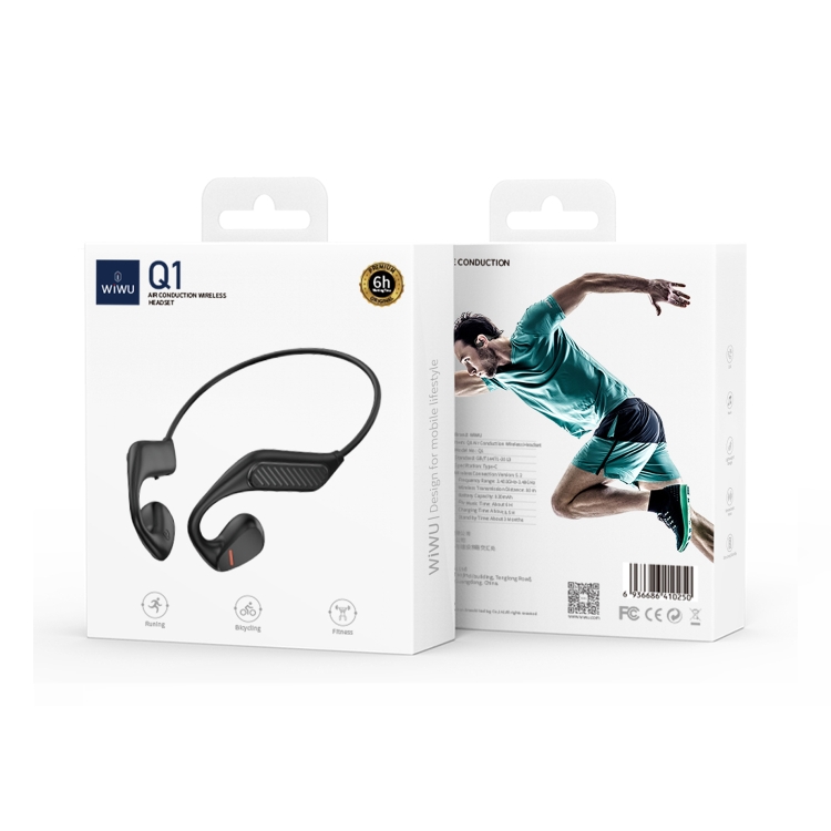 WIWU Q1 Air Conduction Wireless Bluetooth Sports Earphone(White) WIWU Q1 Air Conduction Wireless Bluetooth Sports Earphone(White)
