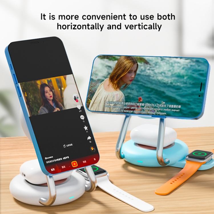 N21 15W 3 in 1 Transparent Magnetic Wireless Charger(Black) N21 15W 3 in 1 Transparent Magnetic Wireless Charger(Black)