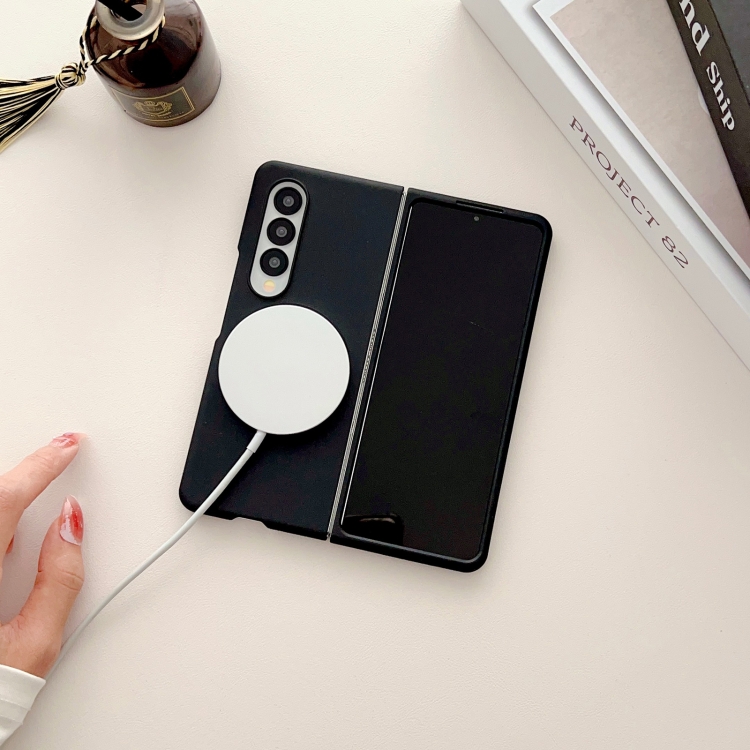 For Samsung Galaxy Z Fold4 5G Skin Feel Magnetic Shockproof Protective Phone Case(Black) For Samsung Galaxy Z Fold4 5G Skin Feel Magnetic Shockproof Protective Phone Case(Black)