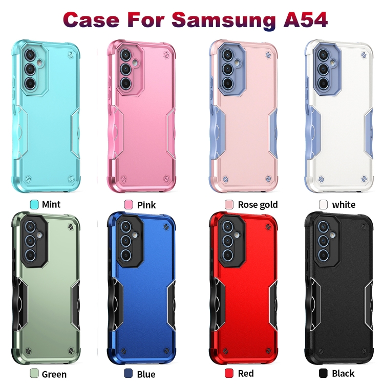 Para Samsung Galaxy A54 5G Funda antideslizante para teléfono con armadura  a prueba de golpes (Rojo)