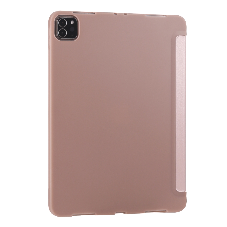 For iPad Pro 11 (2020) Multi-folding Horizontal Flip PU Leather + Shockproof Honeycomb TPU Tablet Case with Holder(Rose Gold) For iPad Pro 11 (2020) Multi-folding Horizontal Flip PU Leather + Shockproof Honeycomb TPU Tablet Case with Holder(Rose Gold)